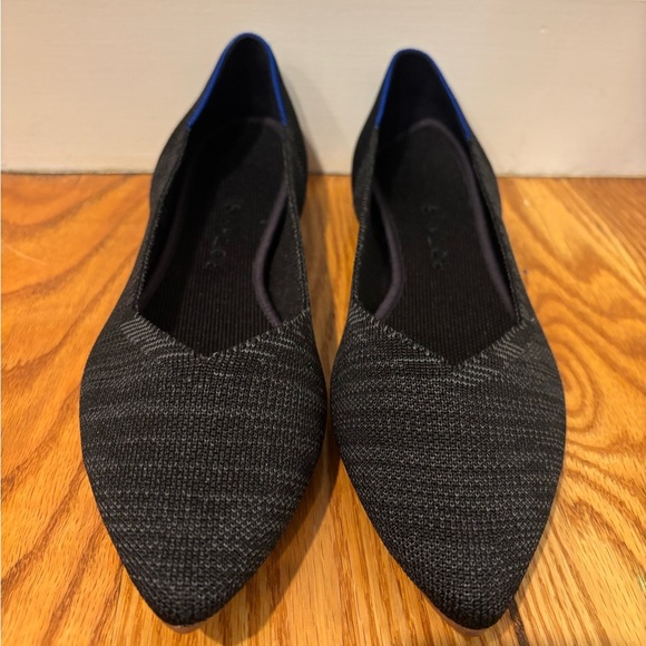 Rothy's Shoes - Rothy's The Point Black Gray Pointy Toe Ballet Flats Women's Shoes Size 9.5